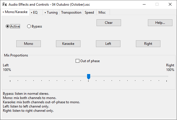 Fx Mono/Karaoke screenshot