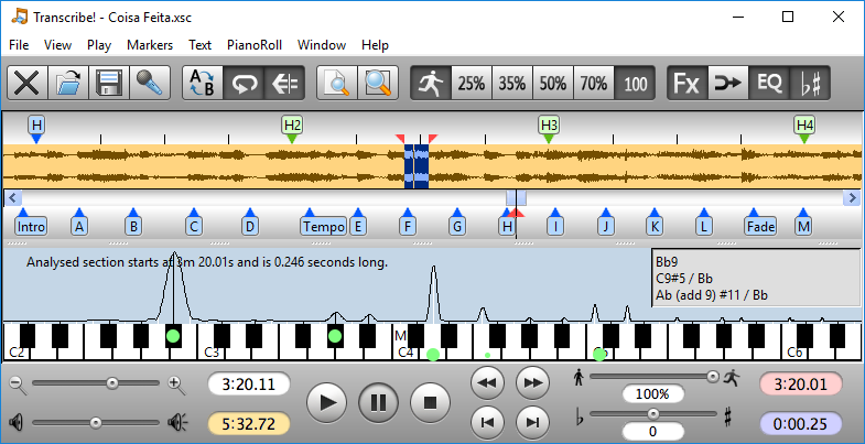 Transcribe! version 8.64 Windows screenshot